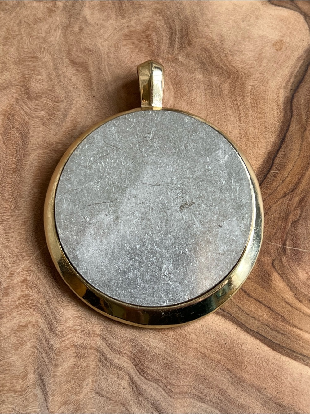 Robert Lee Morris Gold and Silver Round Pendant. no chain